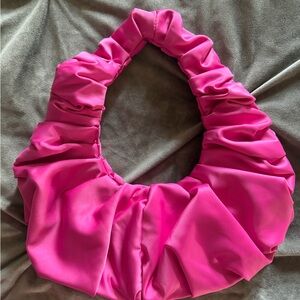 AKIRA Fuchsia Ruched Bag